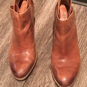 Lucky Brand Brown Ankle Bootie Size 8.5